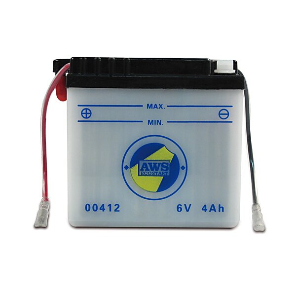 Batterie 6V 4,0 Ah - 6N4B-2A-3 -  inkl. Batteriesure - z.B. fr KR51/2, SR4-2