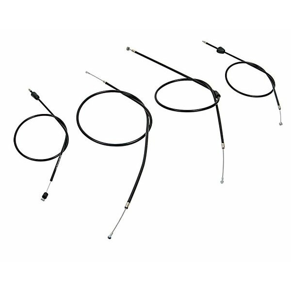 Set - 4x Bowdenzge, schwarz, fr BVF-Vergaser - Simson S51, S53, S70, S83