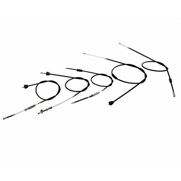 Set - 4x Bowdenzge - schwarz - Simson KR51/1 Automatik, Starter Fkt.-lnge 87mm, Bremsbowdenzug hinten - Hebel innenliegend