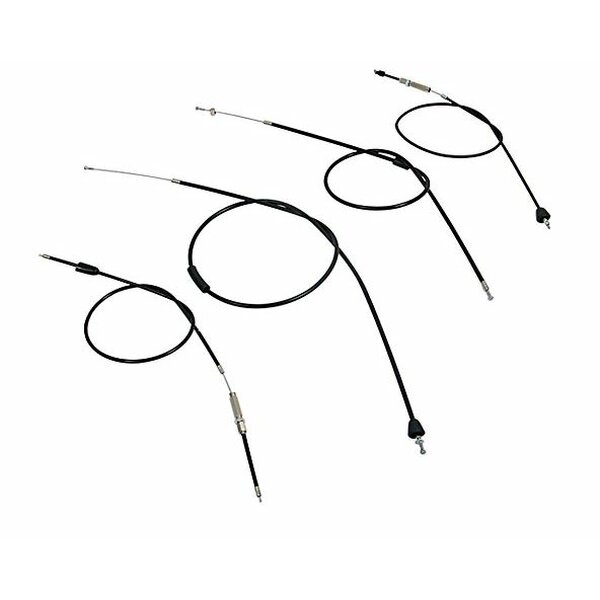 Set - 4x Bowdenzge - schwarz - Simson KR51/2, Starter Fkt.-lnge 38mm