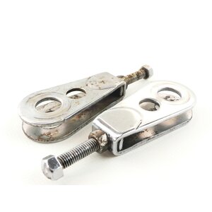 Suzuki GSX 400 L GS40X Kettenspanner Satz / chain...