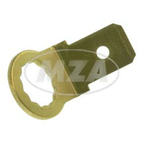Flachstecker, Kontaktzunge, Masseverbindung - 6,3 x 0,8 mm