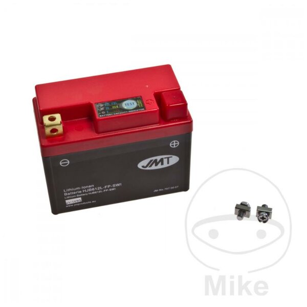 Batterie Motorrad HJB612L-FP 6VJMT Lithium-Ionen mit Anzeige Wasserdicht Simson S50, S51, ES150, ES250, TS150, TS250