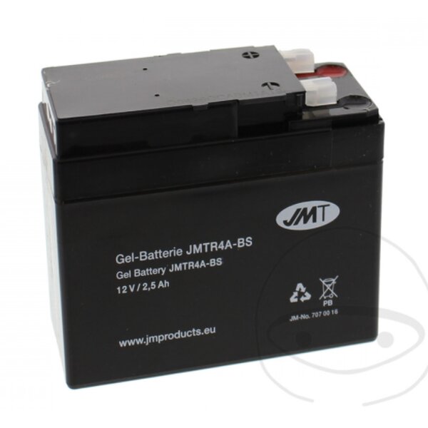 Batterie 12V 2,5 Ah - YTR4A-BS Gel JMT Simson SR4-2, SR4-3, SR4-4