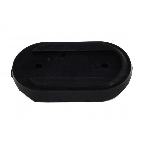 Rcklichtunterlage - Kderplatte aus Gummi ohne Schlitz (schwarz) Schluleuchte oval passend fr SR2, SR2E