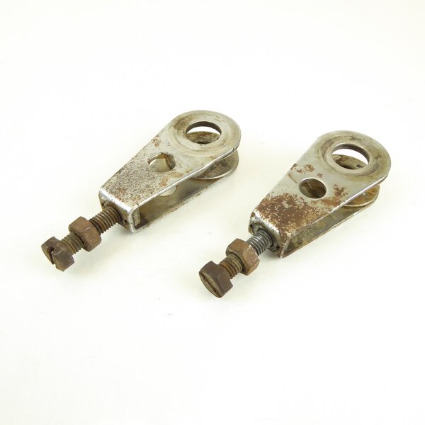 Yamaha XS 400 2A2 Kettenspanner Satz / drive chain adjuster set