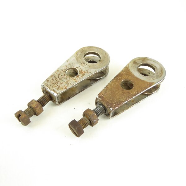 Yamaha XS 400 2A2 Kettenspanner Satz / drive chain adjuster set