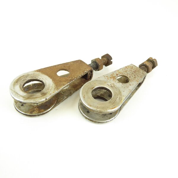 Yamaha XS 400 2A2 Kettenspanner Satz / drive chain adjuster set