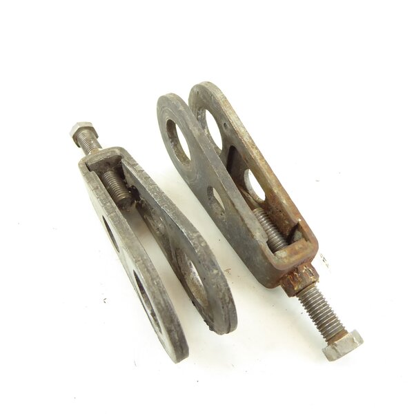 Honda CB 400 N Kettenspanner Satz / chain adjuster set